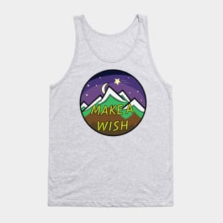 Make a Wish Mountain Cartoon Tank Top